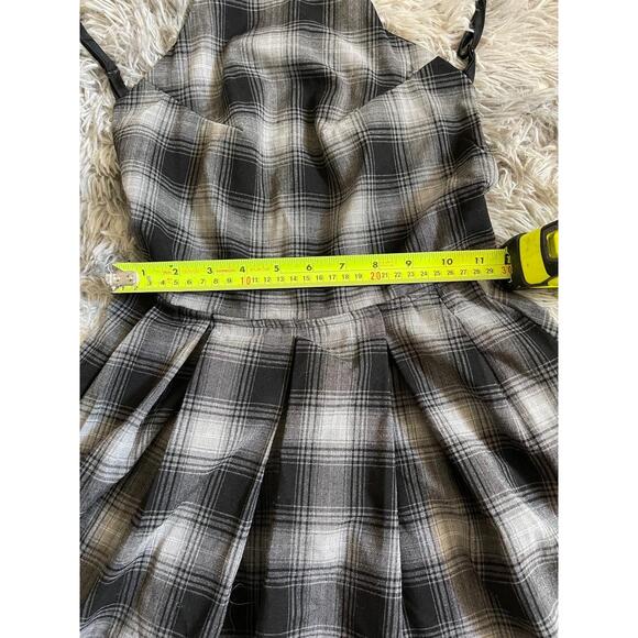 NWT Valfre Dress Womens Size Small Black Plaid Nila Skater Halter Neck Grunge - Picture 5 of 8